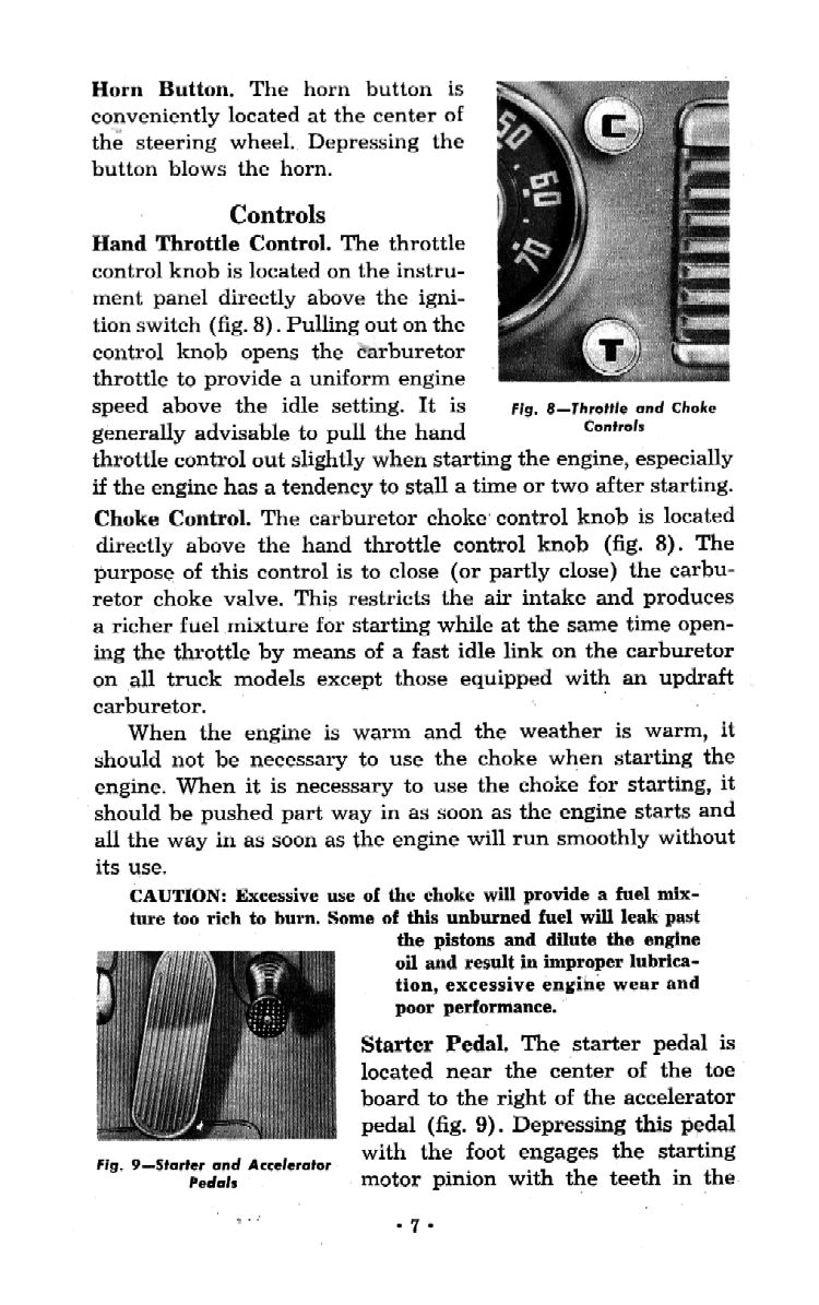 1951 Chevrolet Trucks Operators Manual Page 35